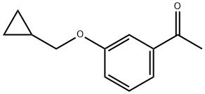 1-[3-(Cyclopropylmethoxy)phenyl]ethanone 结构式