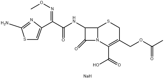 头孢噻肟钠 结构式