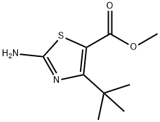 METHYL 2-AMINO-4-T-BUTYLTHIAZOLE-5-CARBOXYLATE 结构式