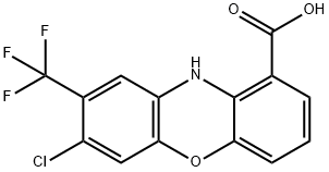 10H-Phenoxazine-1-carboxylic  acid,  7-chloro-8-(trifluoromethyl)- 结构式