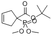 3-CYCLOPENTENE-1-CARBOXYLIC ACID, 1-(DIMETHOXYPHOSPHINYL)-, 1,1-DIMETHYLETHYL ESTER 结构式