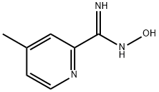 N'-羟基-4-甲基吡啶-2-羧酰亚胺酰胺 结构式