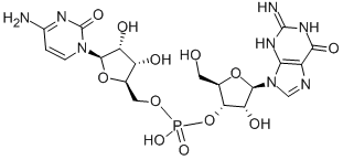 胞苷酰-(5'->3')-鸟苷 结构式