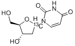 [1'-13C]2'-DEOXYURIDINE 结构式