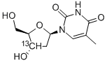 [3'-13C]THYMIDINE 结构式