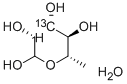 6-DEOXY-L-[3-13C]MANNOSE MONOHYDRATE 结构式