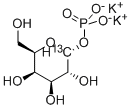 ALPHA-D-[1-13C]GALACTOPYRANOSYL 1-PHOSPHATE DIPOTASSIUM SALT 结构式