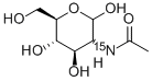 2-[15N]ACETAMIDO-2-DEOXY-D-GLUCOSE 结构式