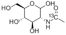 2-[1-13C]ACETAMIDO-2-DEOXY-D-GLUCOSE 结构式