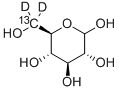 D-[6-13C,6,6'-2H2]GLUCOSE 结构式