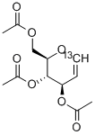 TRI-O-ACETYL-D-[1-13C]GLUCAL 结构式