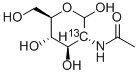 2-ACETAMIDO-2-DEOXY-D-[2-13C]GLUCOSE 结构式