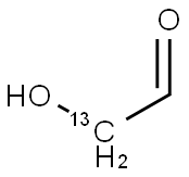 [2-13C]GLYCOLALDEHYDE 结构式