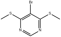 5-溴-4,6-二(甲硫基)嘧啶 结构式