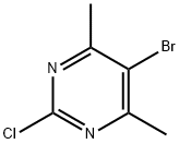 5-溴-2-氯-4,6-二甲基嘧啶 结构式