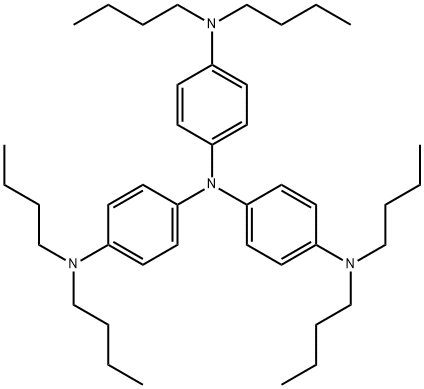 三[4-(二丁胺基)苯基]胺 结构式