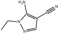 5-氨基-1-乙基-1H-吡唑-4-碳腈 结构式