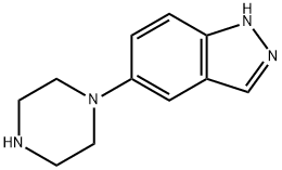 5-(哌嗪-1-基)-1氢-吲唑 结构式