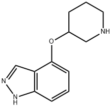 4-(哌啶-3-氧基)-1氢-吲唑 结构式