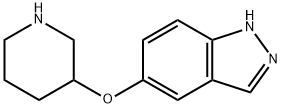 5-(哌啶-3-氧基)-1氢-吲唑 结构式