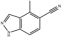 4-甲基-吲唑-5-甲腈 结构式