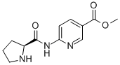 3-Pyridinecarboxylicacid,6-[[(2S)-2-pyrrolidinylcarbonyl]amino]-,methylester 结构式