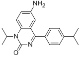 6-AMINO-1-ISOPROPYL-4-(4-ISOPROPYLPHENYL)-1H-QUINAZOLIN-2-ONE 结构式