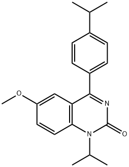1-异丙基-4-(4-异丙基苯基)-6-甲氧基-2(1H) - 酮 结构式