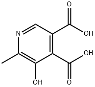 5-羟基-6-甲基-3,4-吡啶二羧酸 结构式
