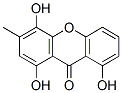 1,4,8-Trihydroxy-3-methyl-9H-xanthen-9-one 结构式