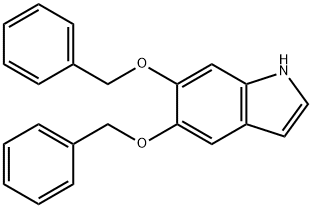 5,6-二苄氧基吲哚 结构式