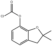 2,2-Dimethyl-2,3-dihydrobenzofuran-7-yl=chloroformate 结构式