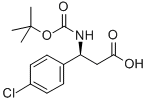 (S)-Boc-4-氯苯基-beta-苯丙氨酸 结构式