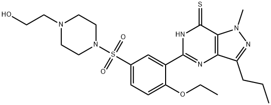 HYDROXYTHIOHOMOSILDENAFIL 结构式