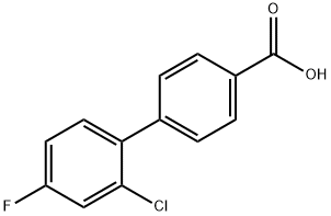 4-(2-Chloro-4-fluorophenyl)benzoic acid 结构式