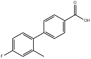 4-(4-Fluoro-2-methylphenyl)benzoic acid 结构式