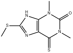 1,3,6,7-Tetrahydro-1,3-dimethyl-8-(methylthio)-6-thioxo-2H-purin-2-one 结构式