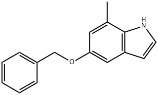 5-苄氧基-7-甲基-吲哚 结构式