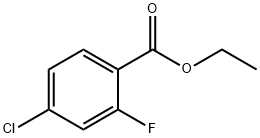 4-氯-2-氟苯甲酸乙酯 结构式