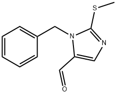 1-苄基-2-甲基磺酰-咪唑-5-甲醛 结构式