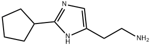 1H-Imidazole-4-ethanamine,  2-cyclopentyl-  (9CI) 结构式