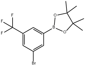 3-溴-5-(三氟甲基)苯硼酸频哪酯 结构式