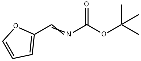 N-(2-呋喃亚甲基)氨基甲酸叔丁酯 结构式