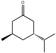 Cyclohexanone, 3-methyl-5-(1-methylethyl)-, (3R,5R)- (9CI) 结构式