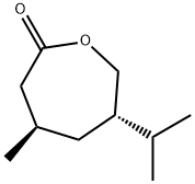 2-Oxepanone,4-methyl-6-(1-methylethyl)-,(4R,6S)-(9CI) 结构式