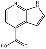 7-氮杂吲哚-4-羧酸 结构式