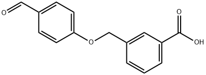 3-[(4-甲酰基苯氧基)甲基]苯甲酸 结构式
