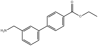 ETHYL 3'-(AMINOMETHYL)BIPHENYL-4-CARBOXYLATE 结构式