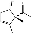 Ethanone, 1-[(1S,5S)-1,2,5-trimethyl-2-cyclopenten-1-yl]- (9CI) 结构式