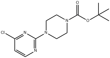 1-BOC-4-(4-氯嘧啶-2-基)哌嗪 结构式